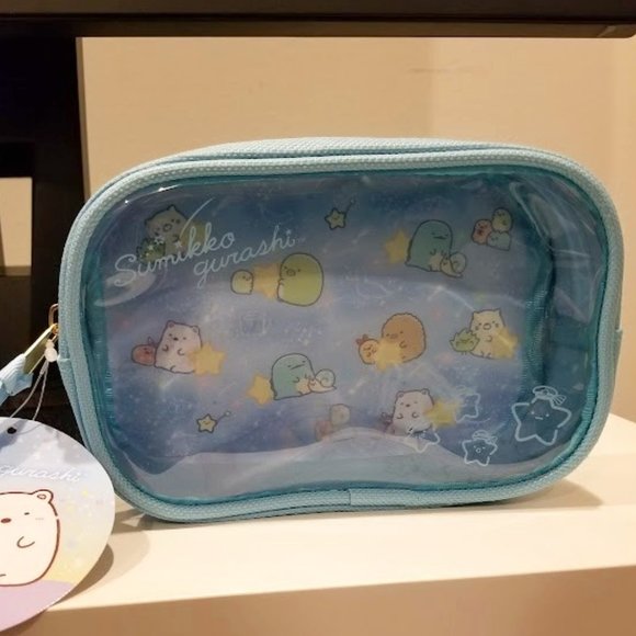 2/$25 🌷 Sumikko Gurashi Cosmetic Pouch - blue